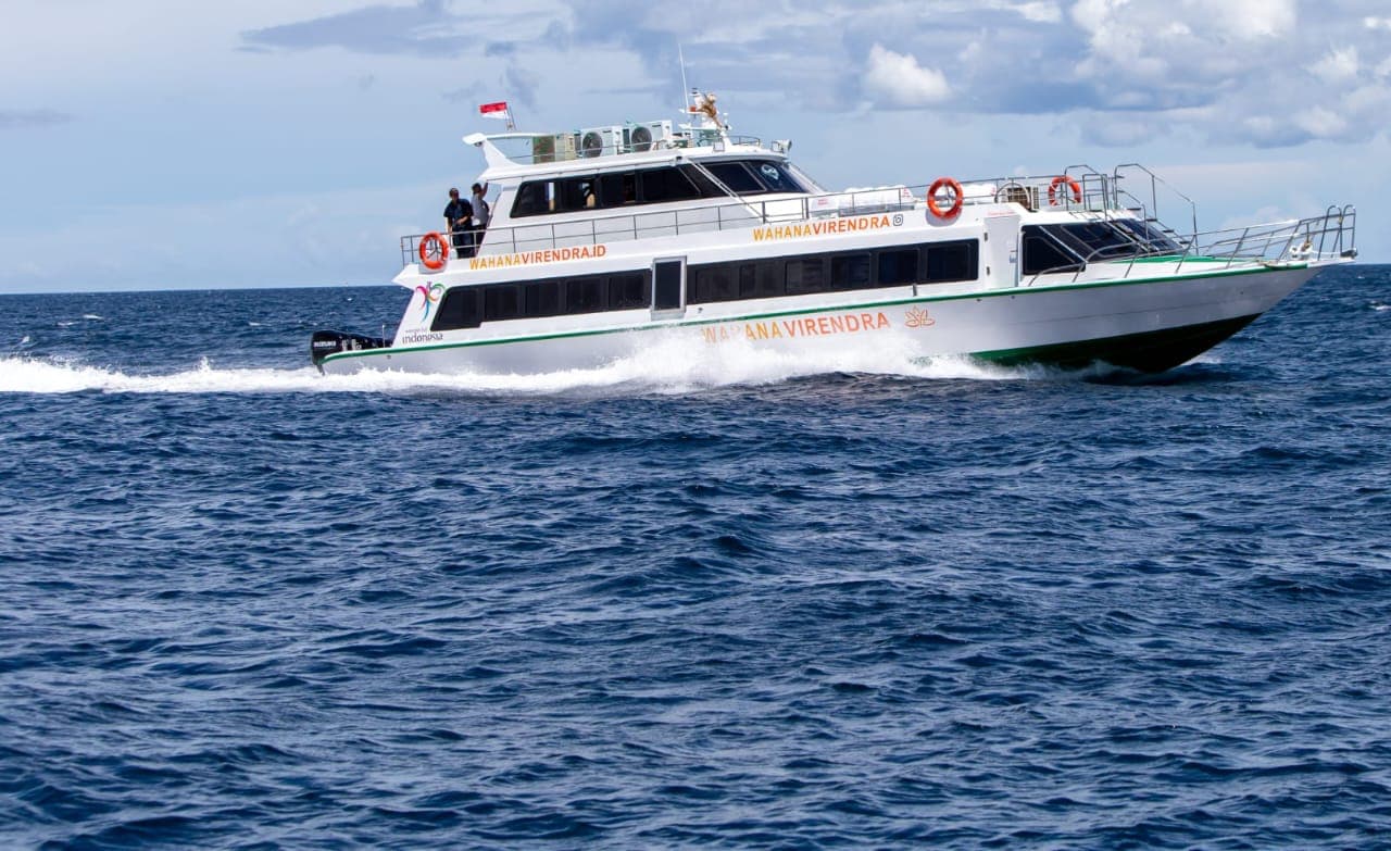 Wahana Virendra boat on the water