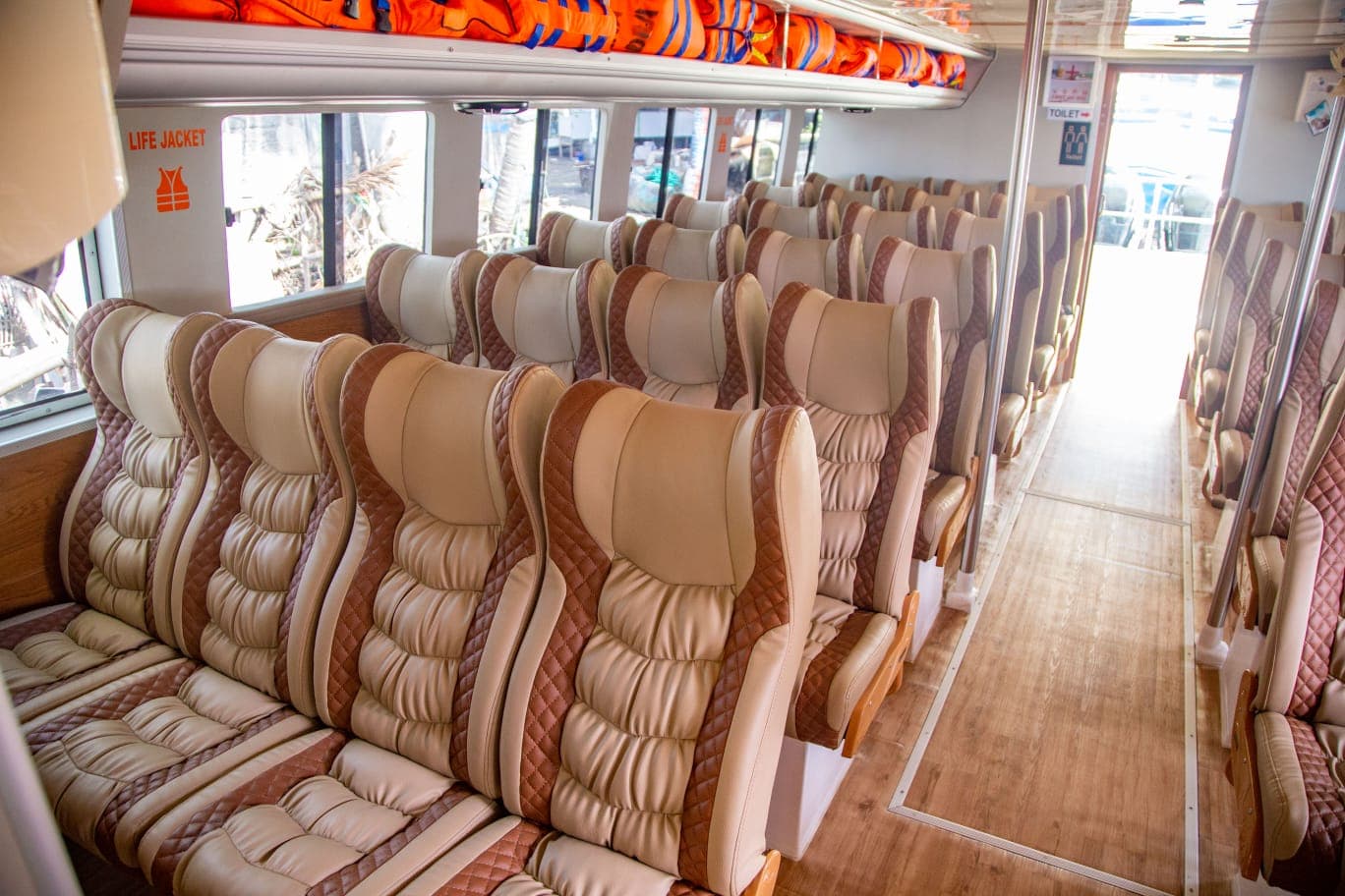 Wahana Virendra boat deck
